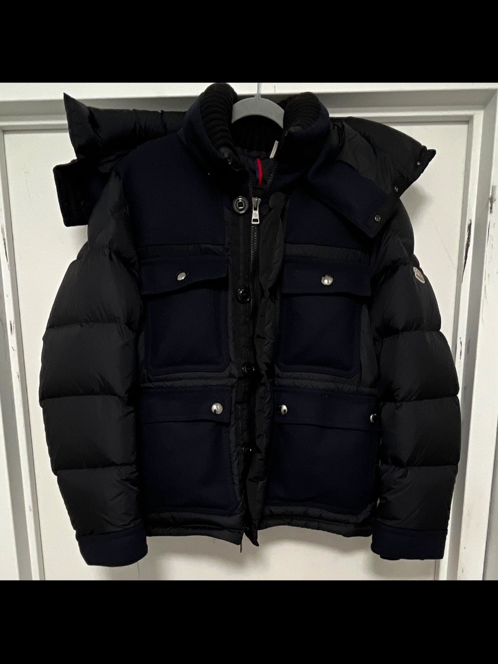 Moncler Rillieux Giubbotto Men’s Black Down Puffer Jacket size 3